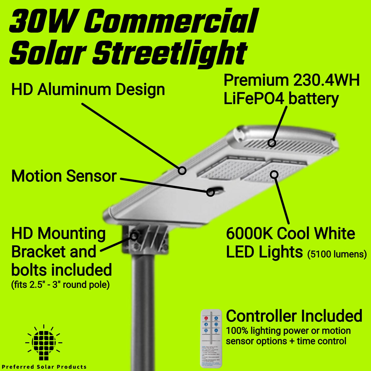30W Solar Street light